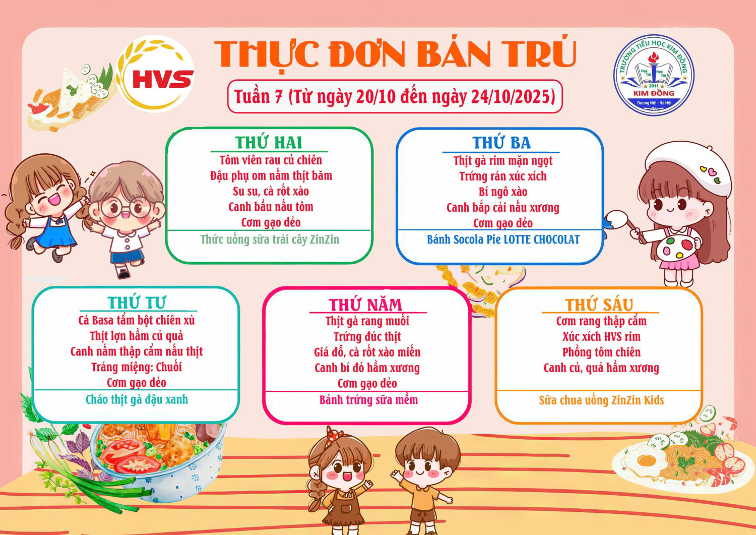 THỰC ĐƠN TUẦN 7